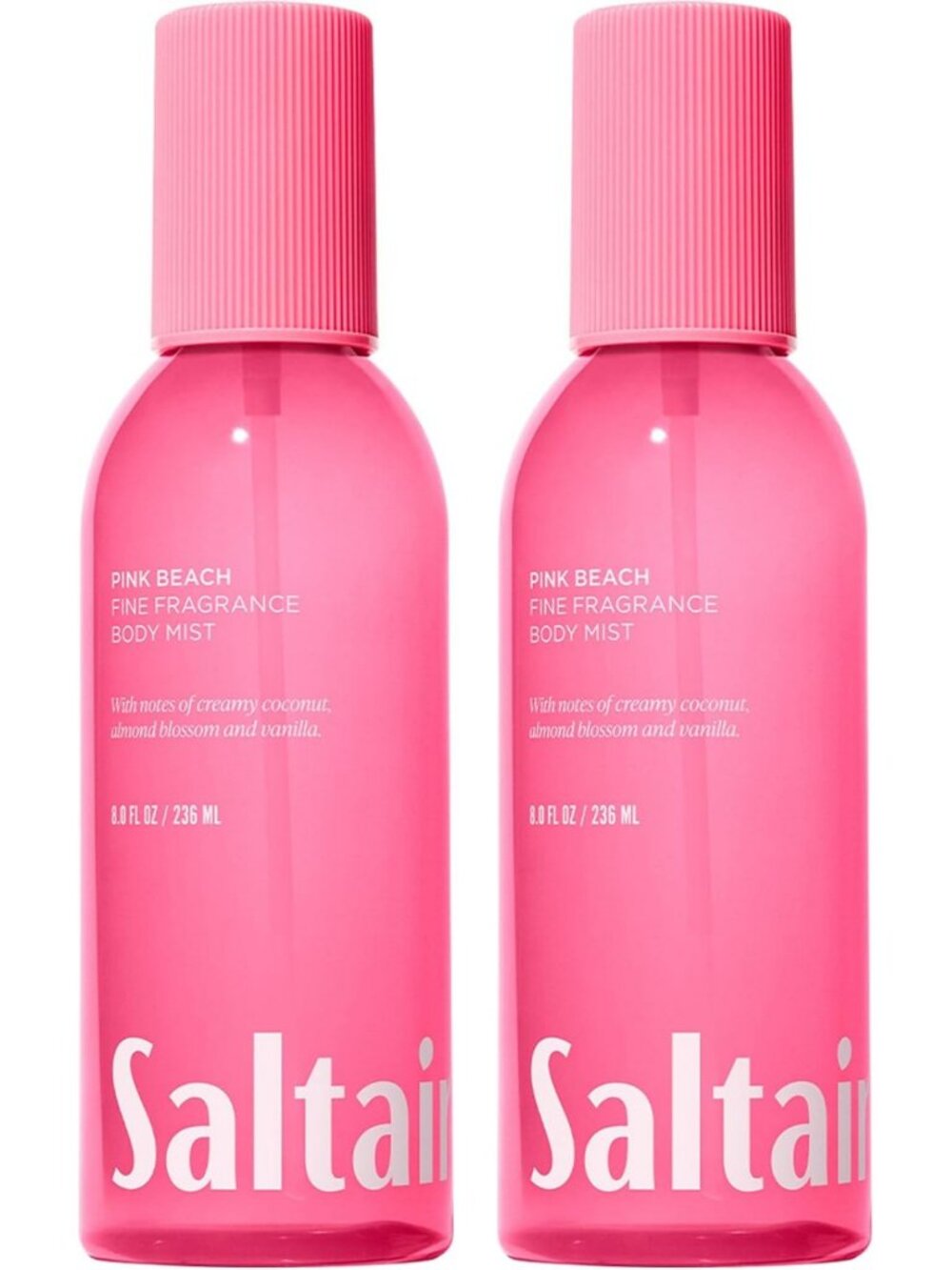 Fine Fragrance Body Mist Set | Pink Beach Scent | 8 oz, Refreshing